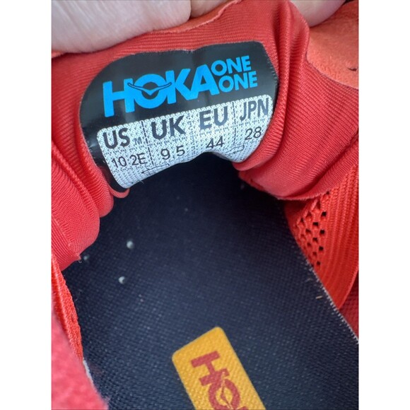 Hoka One One Speedgoat 5 Shoes Mens Size 10 Red Orange Trail Running Fiesta main image 7